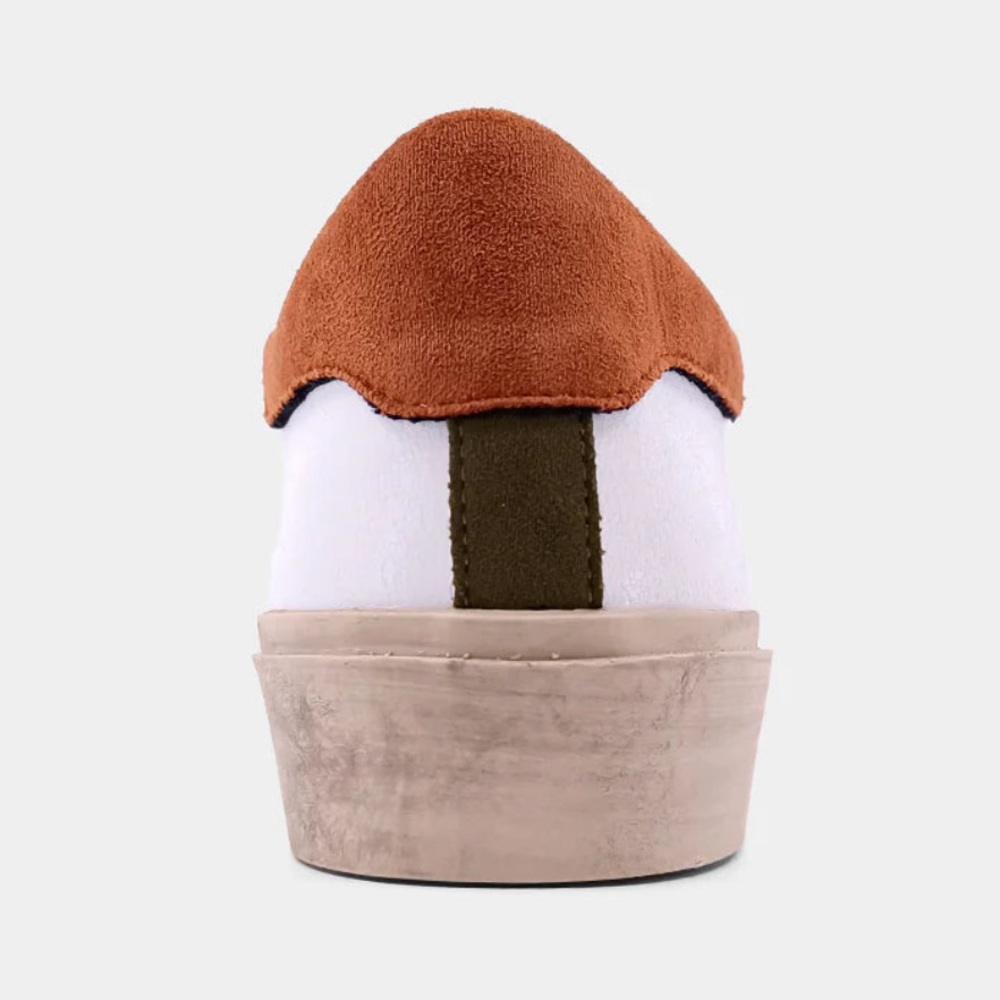 New in Box! ShuShop Reba sneakers with cheetah star rust and olive suede. Cute! - Picture 3 of 5